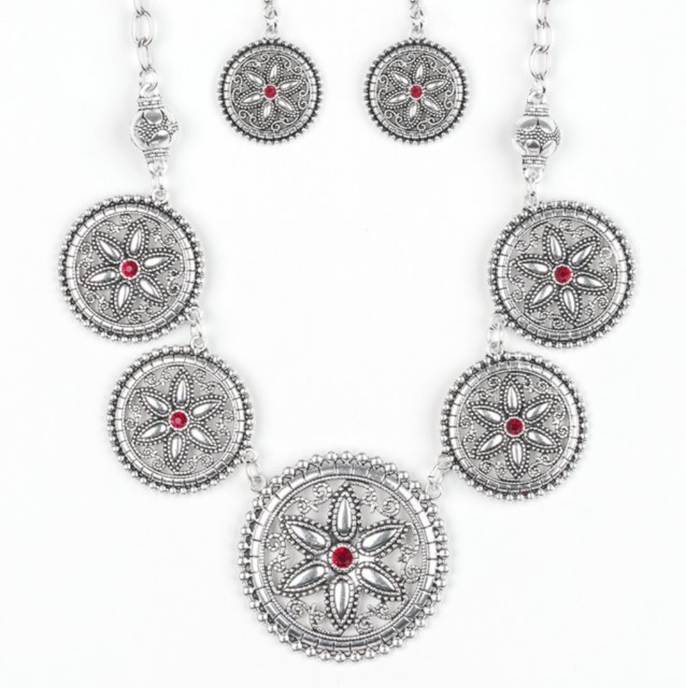 Necklace and earrings